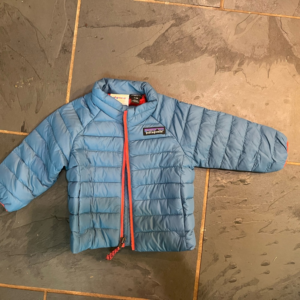 Patagonia Kids Light Blue Puffer Jacket